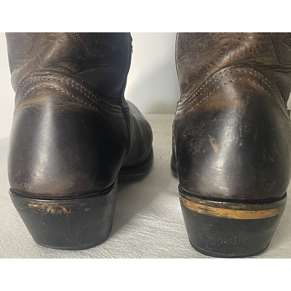 Durango Womens Western Cowboy Boots Leather Dark Brown Size 8 M - Picture 4 of 7